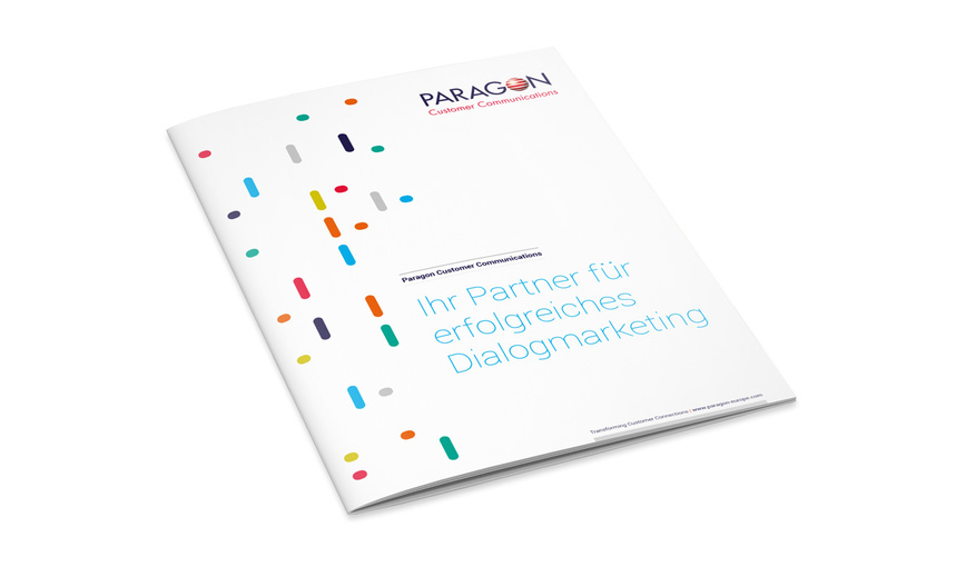 Paragon Customer Communications Imagebroschüre icue medien